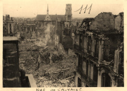 Nantes * Rue Du Calvaire * Ww2 Bombardements Guerre 39/45 War * Photo Ancienne 12.8x8.8cm - Nantes