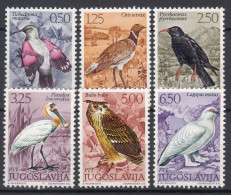 Yugoslavia 1972 Birds Mi#1459-1464 Mint Never Hinged - Ongebruikt