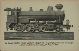 Az Aussig-Teplitzi Vasut Legajabb "Mogul" (1-C) - Pragaban 1910 - Treni