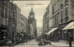 CPA Riom Puy De Dôme, Rue Du Commerce - Sonstige & Ohne Zuordnung
