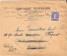 PRINCIPAUTÉ De MONACO 1937  Sur Lettre - Brieven En Documenten