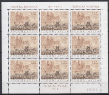 Yugoslavia 1971 Mi#1415 Mint Never Hinged Kleinbogen - Unused Stamps
