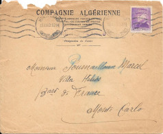 PRINCIPAUTÉ De MONACO 1942  Sur Lettre - Storia Postale