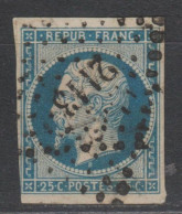 RARE NUANCE BLEU FONCE VERDATRE Du N°10 TBE Cote 125€ - 1852 Louis-Napoleon