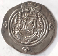 SASANIAN KINGS. Khosrau II. 591-628 AD. AR Silver  Drachm  Year 35 Mint AY - Oriental