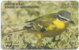 Kuwait - (GPT) - Yellow Wagtail Bird - 39KWTN (Normal 0), 1997, Used - Kuwait