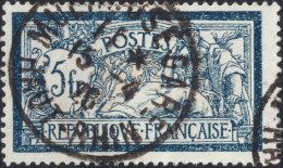 FRANCE - 1926 TàD "MULOUSE GARE / HAUT-RHIN" Sur Yv.123 5fr Merson Bleu & Chamois - 1900-27 Merson