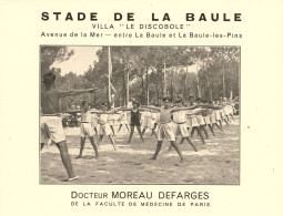 La Baule * Stade Villa " LE DISCOBOLE " Avenue De La Mer * Docteur MOREAU DEFARGES * Culture Physique Enfants - La Baule-Escoublac