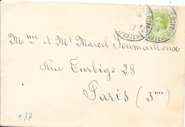 PRINCIPAUTÉ De MONACO 1927  Sur Lettre - Storia Postale