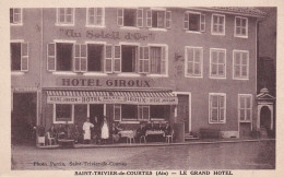 Saint Trivier De Courtes (01 Ain) Le Grand Hôtel Michel Giroux Au Soleil D'Or Bière Jorcin - Phot. Perrin - Ohne Zuordnung