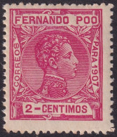 Fernando Po 1907 Sc 153 Ed 153 MNH** - Fernando Po