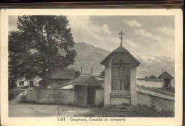 11290144 Gruyeres FR Crucifix Et Remparts Gruyeres - Sonstige & Ohne Zuordnung