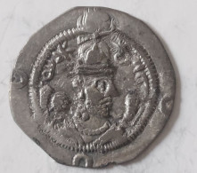 SASANIAN KINGS. Khosrau II. 591-628 AD. AR Silver Drachm Year 26 Mint LD - Orientalische Münzen