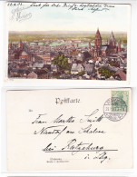 AK Mainz Stadtansicht Mit Dom Und Rhein 1903 Gebraucht #PA110 - Other & Unclassified