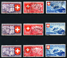 SCHWEIZ 1939 Nr 335-343 Gestempelt X4C98BE - Used Stamps