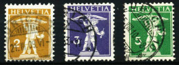 SCHWEIZ 1909 Nr 111I-113I Gestempelt X4FA9D2 - Used Stamps