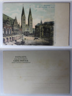 AK Bremen Rathaus-Dom-Börse Ungebraucht #PA543 - Altri & Non Classificati