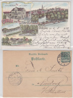 AK Oldesloe Gruss Aus Hotel Zur Krone 06.05.1899 Gebraucht #PC270 - Autres & Non Classés