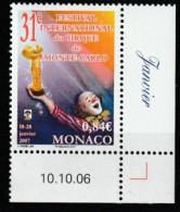 Monaco - YT N° 2566 Et 2567 ** - Neuf  - 2006 - Festival Du Cirque - Nuovi