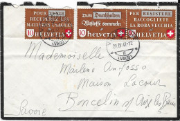 Sur Lettre 1942 - HELVETIA - Briefe U. Dokumente