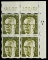 BRD DS HEINEM Nr 644 Postfrisch VIERERBLOCK ECKE-ORE X74B71A - Unused Stamps