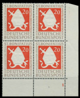 BRD 1954 Nr 199 Postfrisch VIERERBLOCK FORM1 X78D73E - Ungebraucht