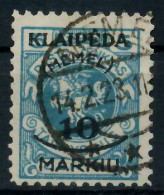 MEMEL 1923 Nr 124 Gestempelt Gepr. X7B246E - Memel (Klaipeda) 1923