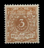 DEUTSCHES REICH 1889 99 KRONE ADLER Nr 45c Postfrisch G X7BD3AE - Unused Stamps