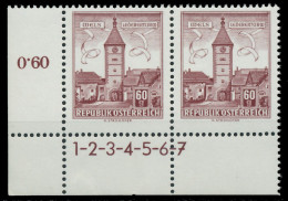 ÖSTERREICH Nr 1113cy SZ 1-7 Postfrisch WAAGR PAAR ECKE- X81932A - Other & Unclassified