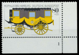 BRD 1985 Nr 1256 Postfrisch FORMNUMMER 1 X85597E - Unused Stamps