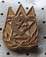 10. Congress ZSMS Alliance Of Socialist Youth Of Slovenia 1943/1978 Communist Hammer  Yugoslavia Pin - Vereinswesen