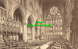 R583004 Ripon Cathedral. Choir And East Window. Valentine. Sepiatype Series - Wereld