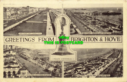 R583006 Greetings From Brighton And Hove. Sea Front And Lawns. Sea Front Looking - Wereld