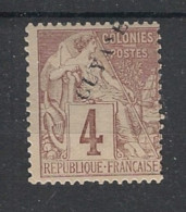 GUYANE - 1892 - N°YT. 18a - Type Alphée Dubois 4c Brun - VARIETE Sans N - Neuf* / MH VF - Ungebraucht