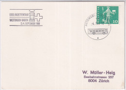 Zumst. 356 / Mi. 697 Karte Mit Automabilpost Sonderstempel A1033 - Eidg. Kadettentage Wettingen-Baden 1966 - Postmark Collection