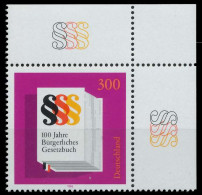 BRD 1996 Nr 1874 Postfrisch ECKE-ORE S799226 - Unused Stamps