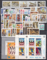 Yugoslavia Republic 1990 Complete Year Mint Never Hinged - Nuevos