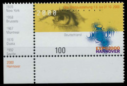 BRD 2000 Nr 2089 Postfrisch ECKE-ULI X86D25A - Unused Stamps