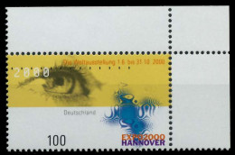 BRD 2000 Nr 2089 Postfrisch ECKE-ORE X86D266 - Nuevos
