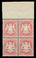 BAYERN WAPPEN-AUSGABE 1875 Nr 33 Postfrisch VIERERBLOCK X86F3EA - Neufs
