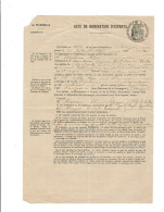 17 SAINT CIERS Du TAILLON Acte De Nomination LA PATERNELLE (auj.AXA) Sinistre Incendie 3/9/1896  (171) - Bank En Verzekering