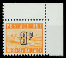 GUERNSEY PORTOMARKEN Nr 15 Postfrisch ECKE-ORE X87146A - Guernesey