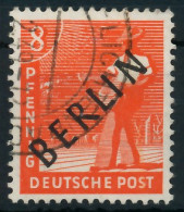 BERLIN 1948 Nr 3 Gestempelt Gepr. X8731A2 - Oblitérés