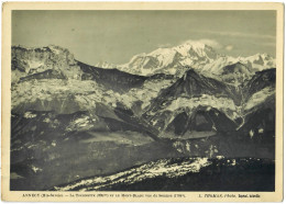 ANNECY (Haute-Savoie) - La Tournette Et Le Mont-Blanc Vus Du Semnoz - Grande Photo (18x13 Cm) L. THOMAS, Photo. /GP81 - Other & Unclassified