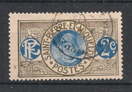 SPM - 1909 - N°YT. 79 - Pêcheur 2c Gris Et Outremer - Oblitéré / Used - Used Stamps