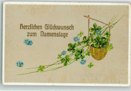 39528911 - Glueckwunsch Vergissmeinnicht Kleeblatt - Other & Unclassified