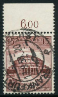 DEUTSCHES REICH 1938 Nr 668 Zentrisch Gestempelt ORA X87C306 - Oblitérés