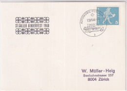 Zumst. 355 / Mi. 696 Karte Mit Automabilpost Sonderstempel A1019 - St. Galleer Kinderfest 1966 - Marcofilie