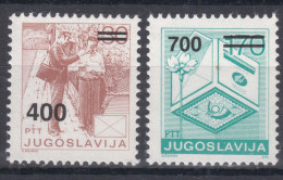Yugoslavia Republic 1989 Mi#2363-2364 Mint Never Hinged - Nuovi