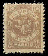 MEMEL 1923 Nr 141 Postfrisch X88787E - Memelland 1923